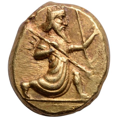 Ancient Persian Gold Daric Coin, 420 BC at 1stdibs