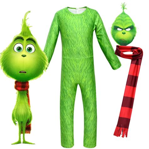 How The Grinch Stole The Grinch Cosplay Costume for Kids Halloween ...