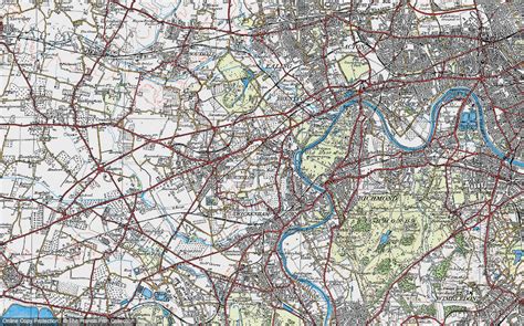 Historic Ordnance Survey Map of Isleworth, 1920