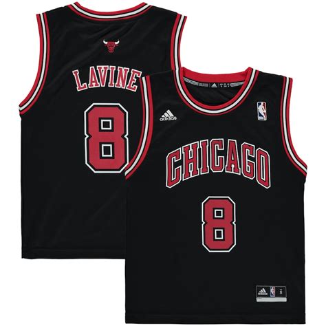 adidas Zach LaVine Chicago Bulls Youth Black Replica Jersey