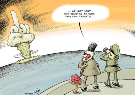 North Korea nuclear bomb By rodrigo | Politics Cartoon | TOONPOOL