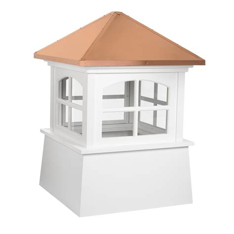 Good Directions Huntington 22 in. x 30 in. Vinyl Cupola with Copper Roof-2122HV - The Home Depot