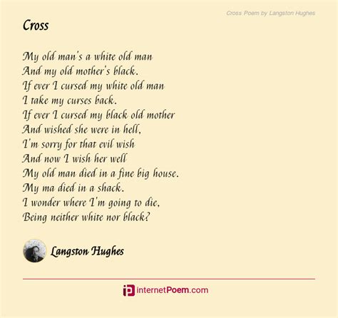 Cross Poem by Langston Hughes