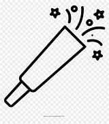 Party Blower Coloring Page  Horn HD Png Download sketch template