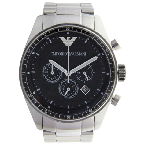 Buy Emporio Armani Classic Stainless Steel Mens Chronograph Watch AR0585 UK