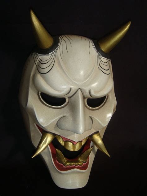 Japanese theatre masks. Mascara Hannya, Hannya Maske, Japanese Demon Mask, Samourai Tattoo ...