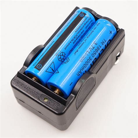 18650 3000mAh 3.7V Rechargeable Li-Ion Battery + Charger Combo - Walmart.com - Walmart.com