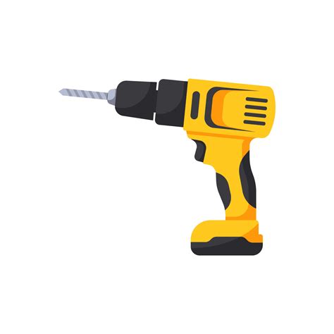 Electric drill flat design vector 19664296 Vector Art at Vecteezy