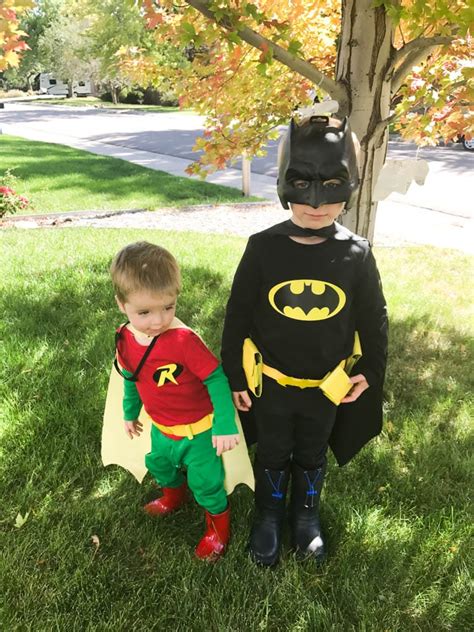 DIY Batman and Robin Costumes for Kids 2023 - Clarks Condensed