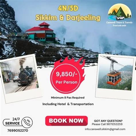 Darjeeling And Sikkim Tour Packages at Rs 9850/pack | डोमेस्टिक टूर ...