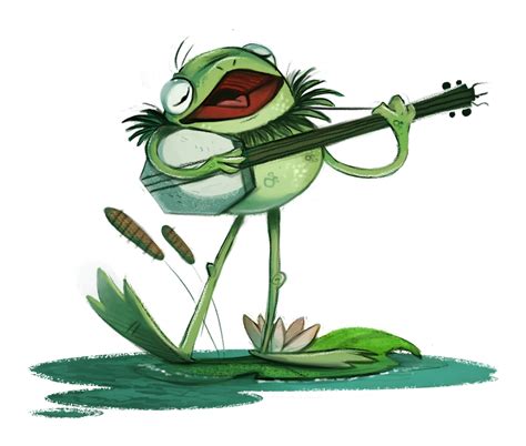 Daily Painting 743# - #KERMIT | Animal caricature, Daily painting, Frog art