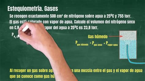 5.22 Estequiometría. Gases. Gases recogidos sobre agua - YouTube