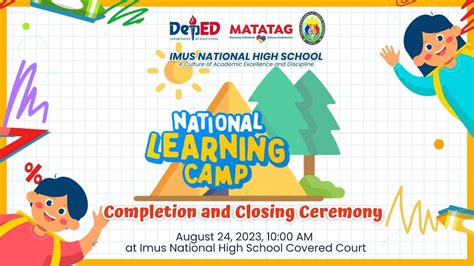 National Learning Camp Completion and Closing Ceremony - YouTube