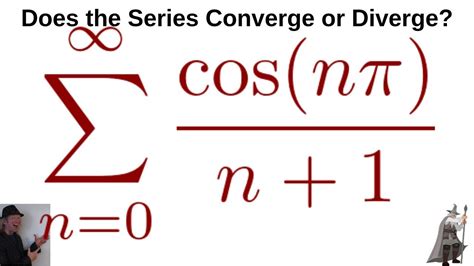 Infinite Series SUM(cos(n*pi)/(n + 1)) Calculus II Alternating Series Test Example - YouTube