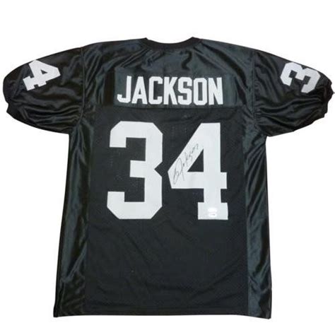 Bo Jackson Autographed Oakland Raiders Black 34 Custom Stitched Jersey -- You can find out more ...