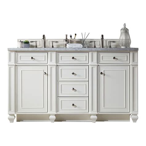 72 inch Modern Traditional Double Sink Bathroom Vanity Bright White Finish