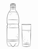 Water Bottle And Glass coloring Page  Free Printable Coloring Pages sketch template