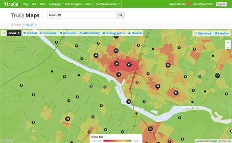 Crime heat map presented by Trulia.com | Download Scientific Diagram