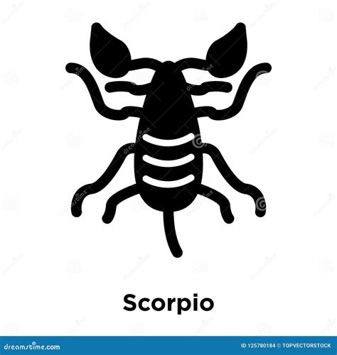 Scorpio Icon Vector Isolated On White Background, Logo Concept O Stock ...