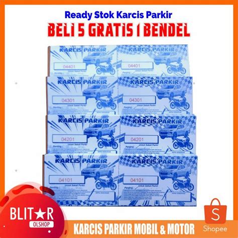 Karcis parkir mobil dan motor | Shopee Indonesia