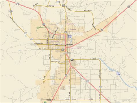 Carlsbad New Mexico Map