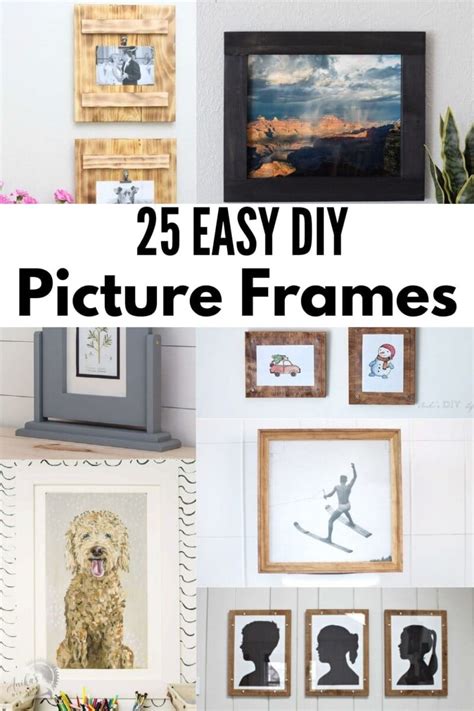 25 Easy DIY Wood Picture Frame Ideas - Anika's DIY Life