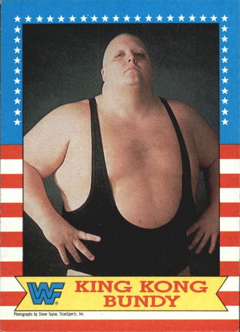 1987 WWF Wrestling Cards (Topps) King Kong Bundy (No.15) | Pro Wrestling | FANDOM powered by Wikia