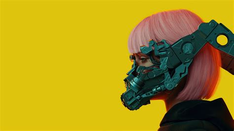 Mecha Girl Wallpaper 4K, Cyberpunk girl, 3D