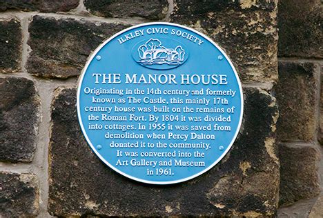 Ilkley Local History Hub: The Ilkley Manor House at 60 - Ilkley Manor House