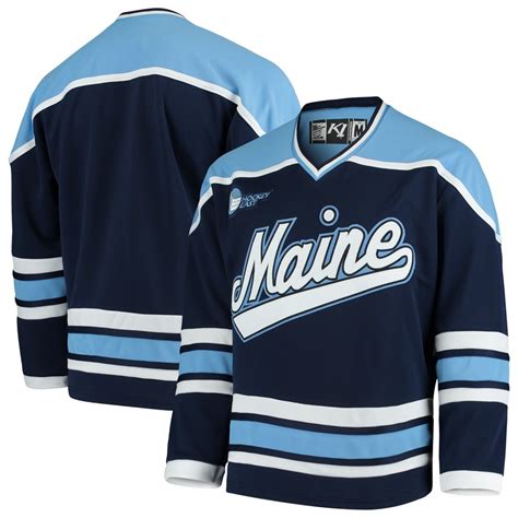 K1 Sportswear - Maine Black Bears Replica Hockey Jersey - Navy ...