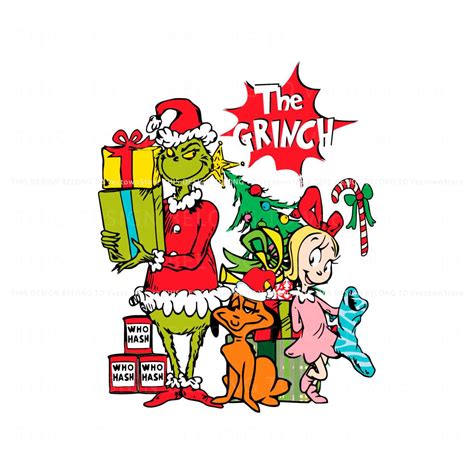 Funny The Grinch Characters Christmas SVG