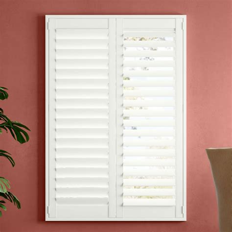 Hidden Tilt Poly Plantation Shutters | SelectBlinds.com