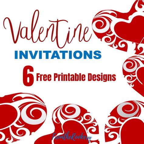 Printable Valentine Invitations | Valentine invitations, Valentine ...