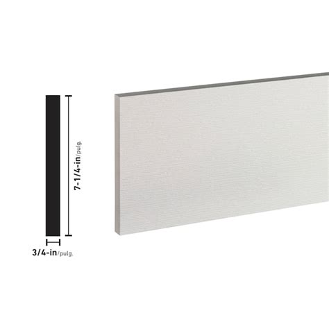 AZEK 3/4-in x 7-1/4-in x 16-ft Reversible (Smooth/Wood Grain) PVC Trim Board in the PVC Trim ...