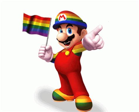 Queer Mario Lgbt Flag GIF | GIFDB.com