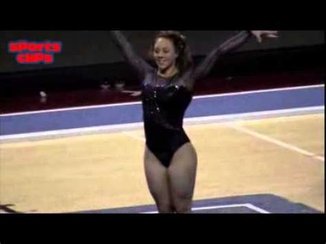 College Gymnastics Floor Routines Compilation flv - YouTube