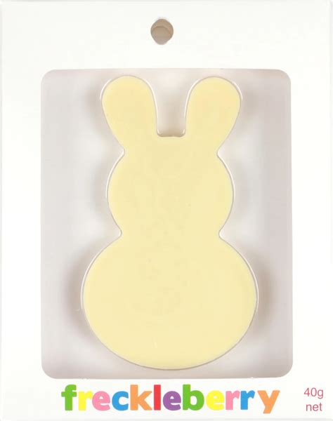 Freckleberry White Chocolate Easter Bunny 40g | Sweet Chocolate Warehouse