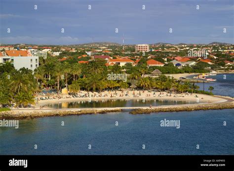 Beach Oranjestad Aruba Caribbean Stock Photo - Alamy