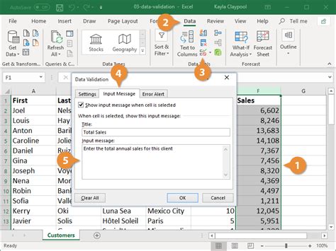 Data Validation in Excel | CustomGuide