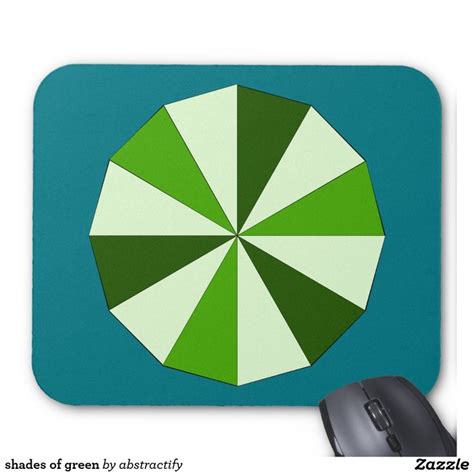 shades of green mouse pad | Mouse pad, Shades of green, Pad