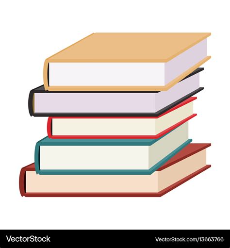 Stack of books Royalty Free Vector Image - VectorStock