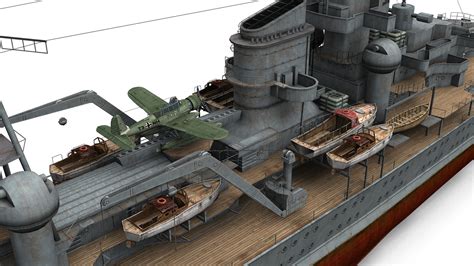 3d model german cruiser prinz eugen