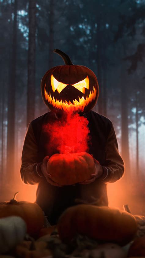 1440x2560 Halloween Glowing Mask Boy 4k Samsung Galaxy S6,S7 ,Google ...