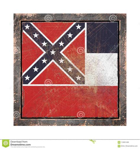 Old Mississippi flag stock illustration. Illustration of mississippi ...