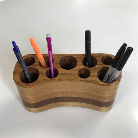 Image result for wood pencil holder | Wood pencil holder, Pencil holder ...