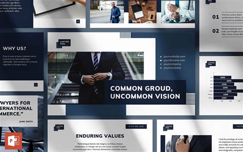 Law Firm Presentation PowerPoint template - TemplateMonster