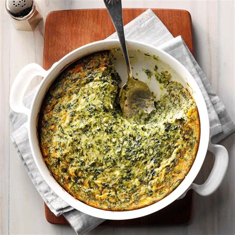 Spinach Souffle Side Dish Recipe | Taste of Home