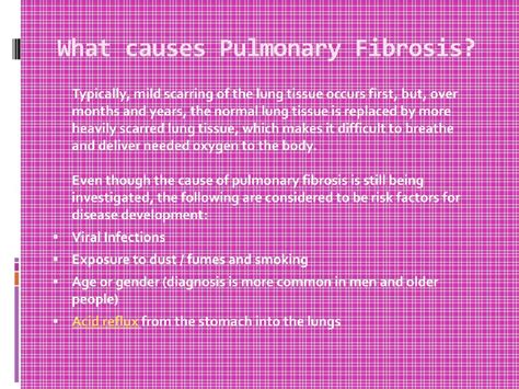 PPT - Pulmonary Fibrosis: Prognosis, Symptoms, Treatment and Causes ...