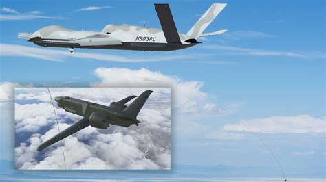 MQ-20 Avenger Tests Recovery Line For Grabbing Smaller Drones Mid-Flight