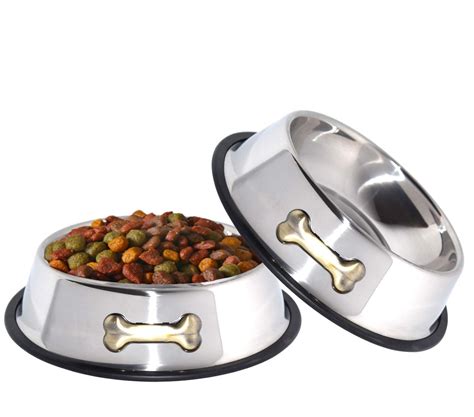 GPET Dog Bowl 32 Oz Stainless Steel Bowls with Anti-Skid Rubber Base for Food or 784672987073 | eBay